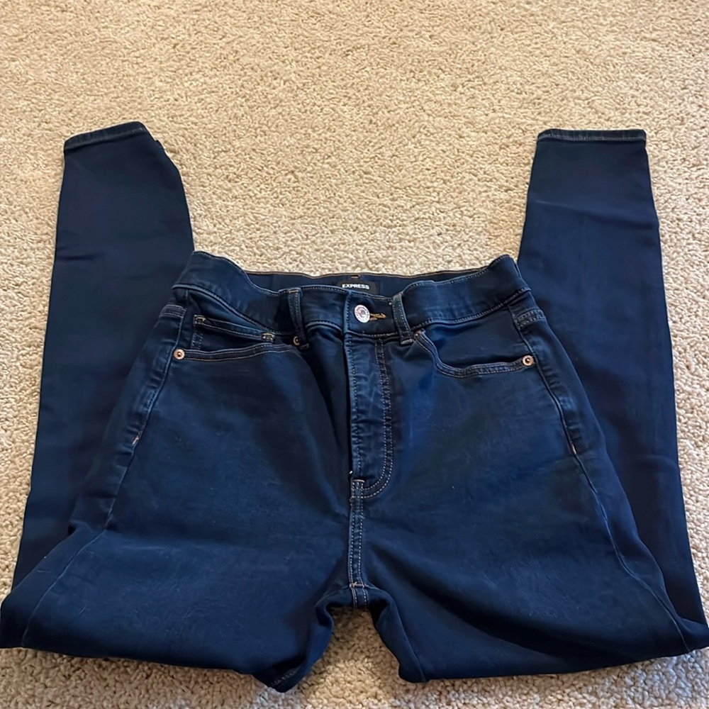 Women’s dark blue skinny high rise jeans size 6R